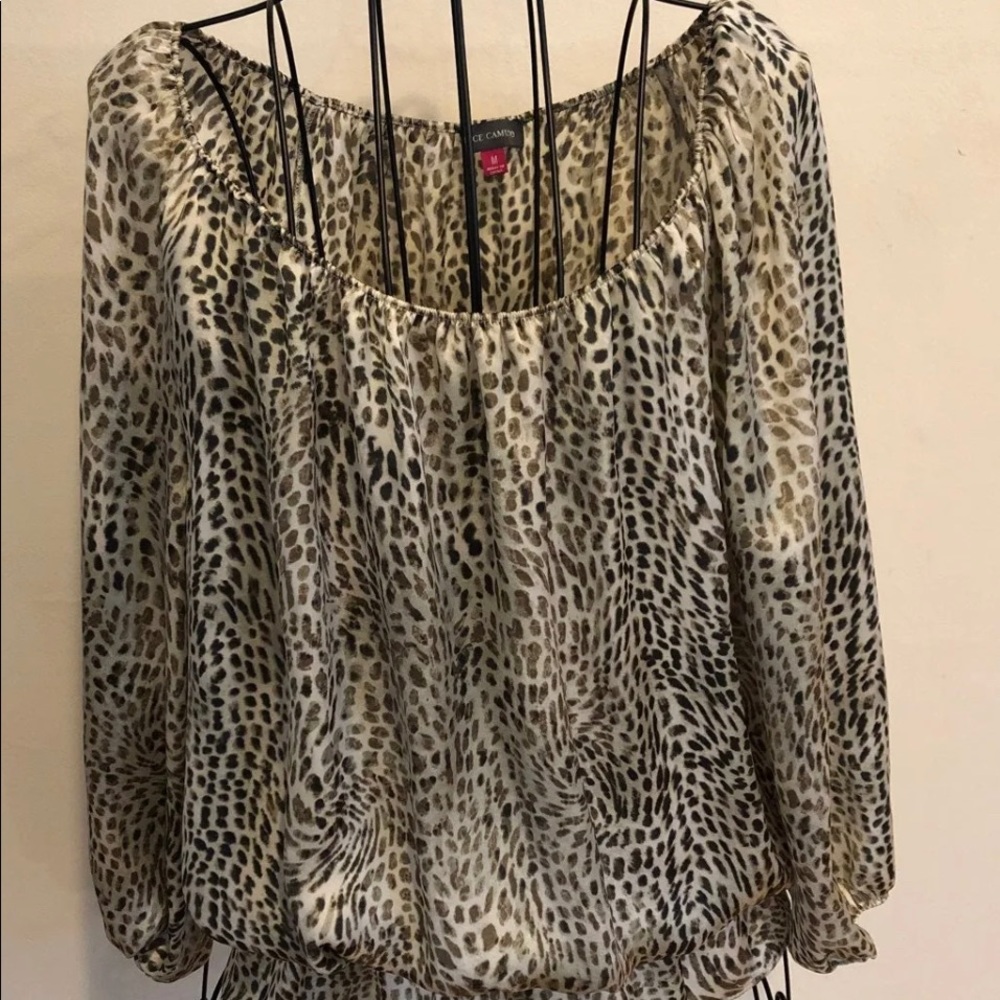 Vince Camuto Women’s Leopard Blouse